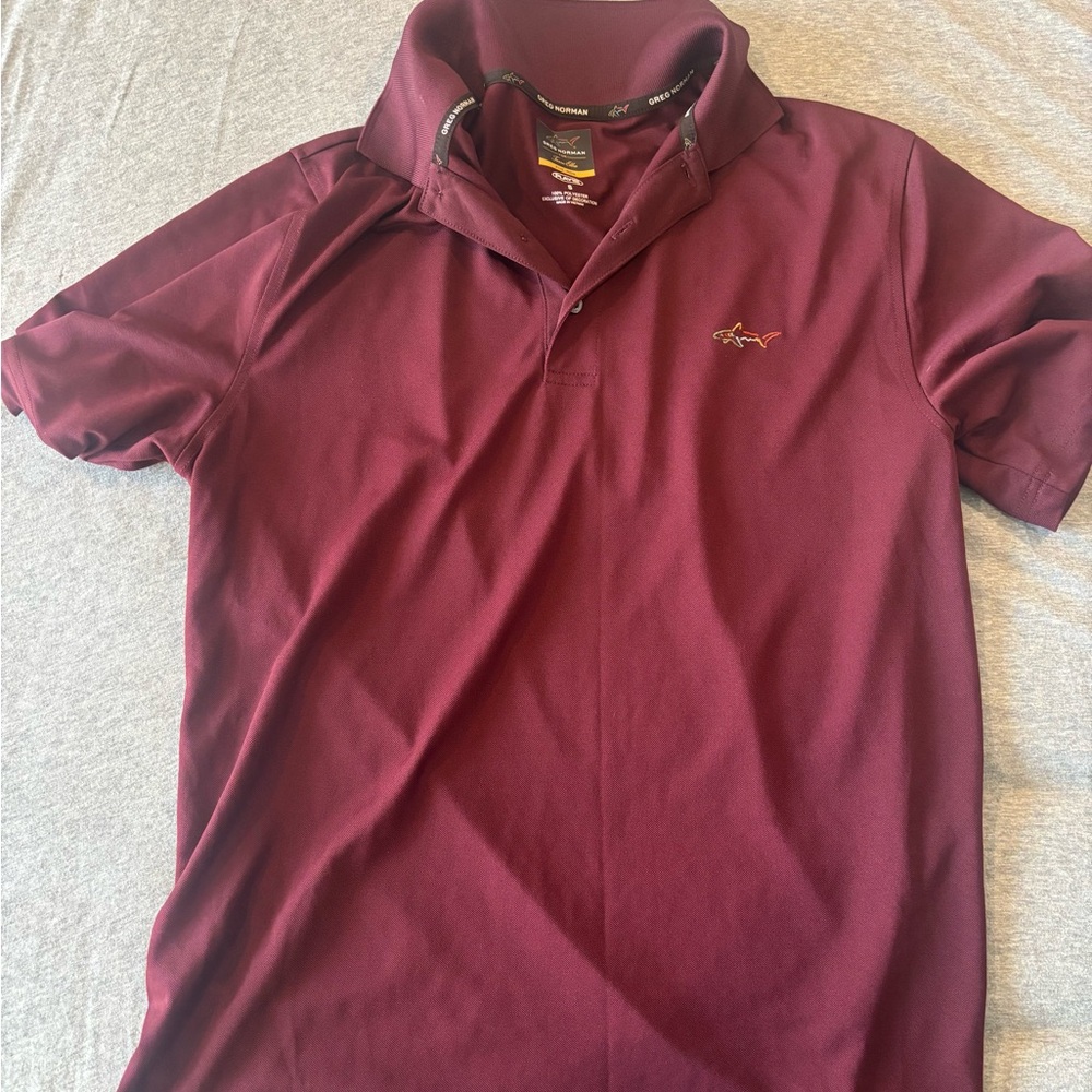 Greg Norman Collection Burgundy Polo Shirt
